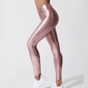 Heroine Sport Metallic Pink Leggings